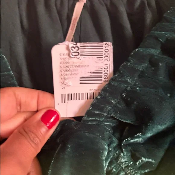 Free People Portia Velvet Mini Dress emerald green
Size s - Picture 6 of 7